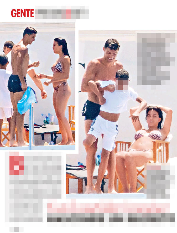 Cristiano Ronaldo con la fidanzata