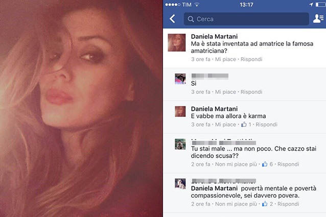 Daniela Martani gode per il terremoto di Amatrice