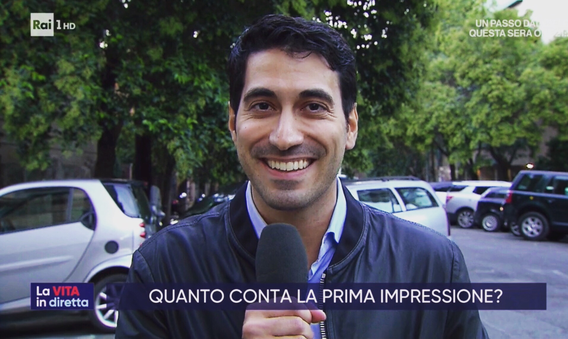 Luca Forlani, during a report for "Live Life"