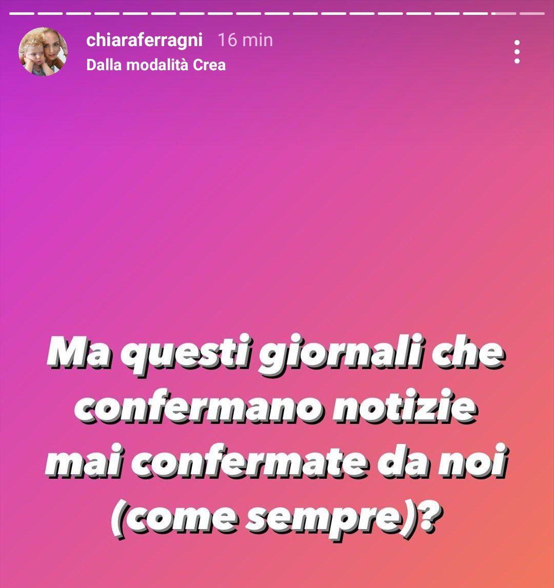 Chiara Ferragni contro Oggi sul sesso del suo bebè