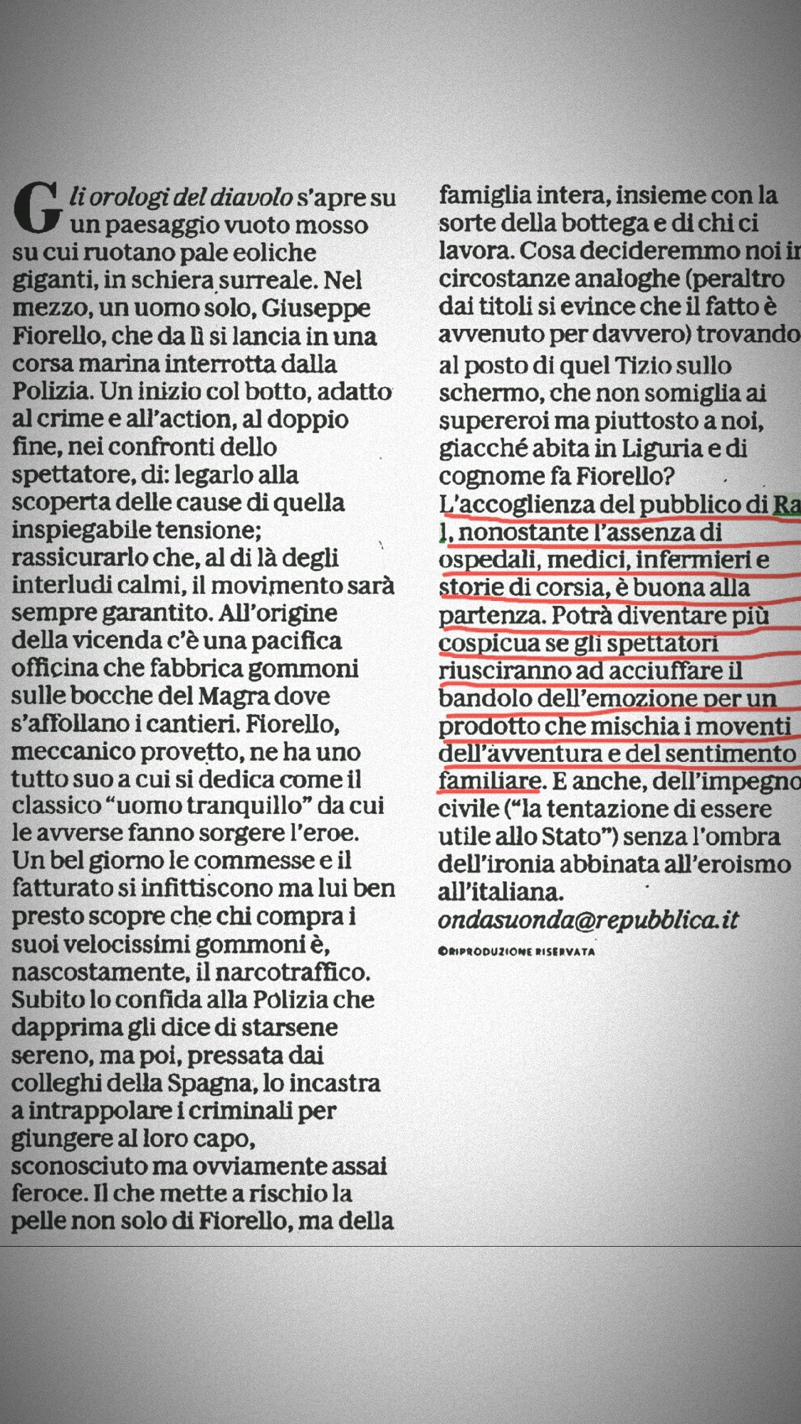 Beppe Fiorello attacca Luca Argentero?