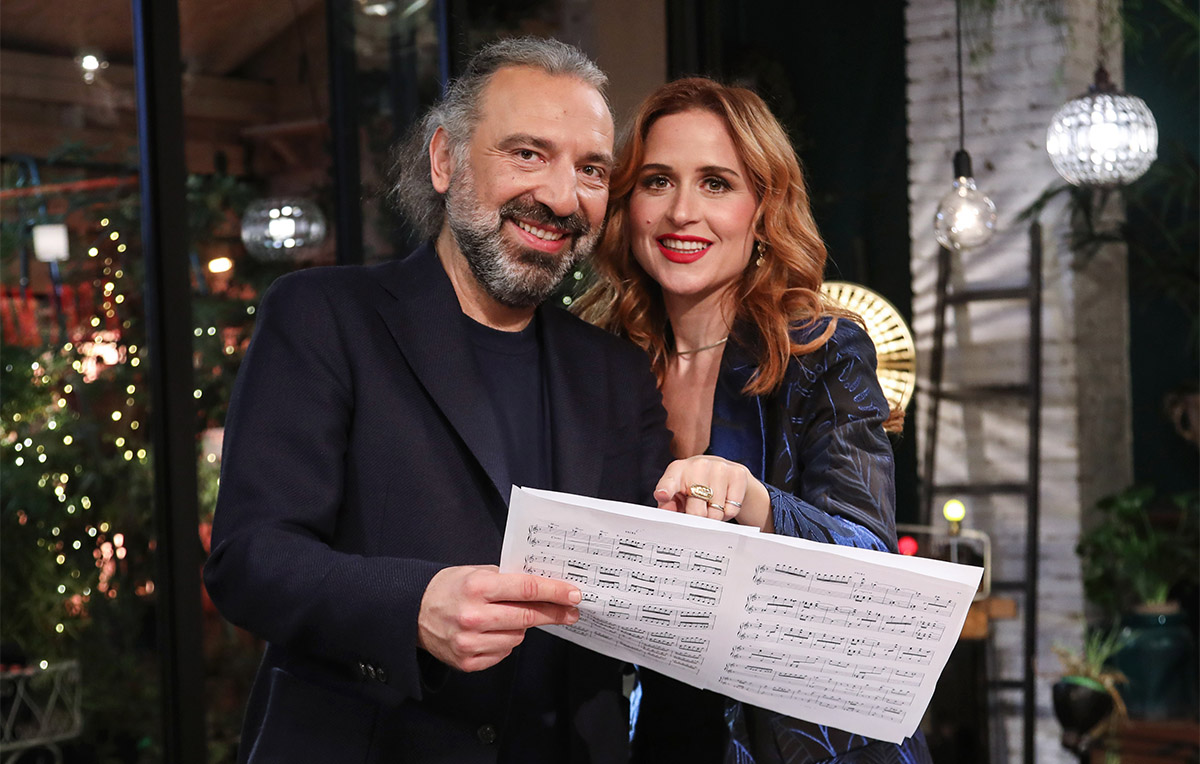 Stefano Bollani e la moglie Valentina Cenni