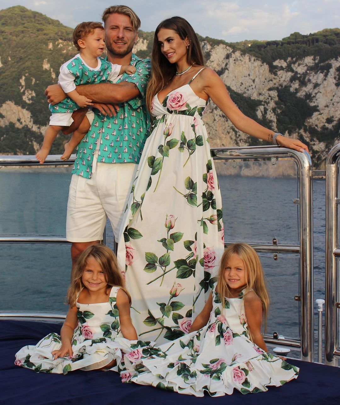 Ciro Immobile, la moglie Jessica Malena e i loro tre bambini