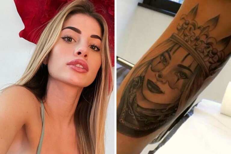 Chiara Nasti, tutti i tatuaggi imbarazzanti: si è tatuata la sua faccia