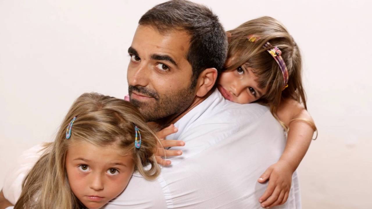 Stefano Settepani con le sue figlie