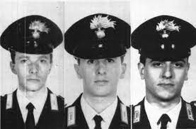 I tre carabinieri uccisi nella Strage del Pilastro /Foto: Radiomobile