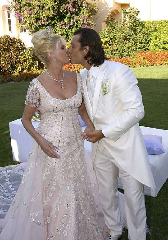 Ivana Trump e Rossano Rubicondi nel giorno delle loro nozze