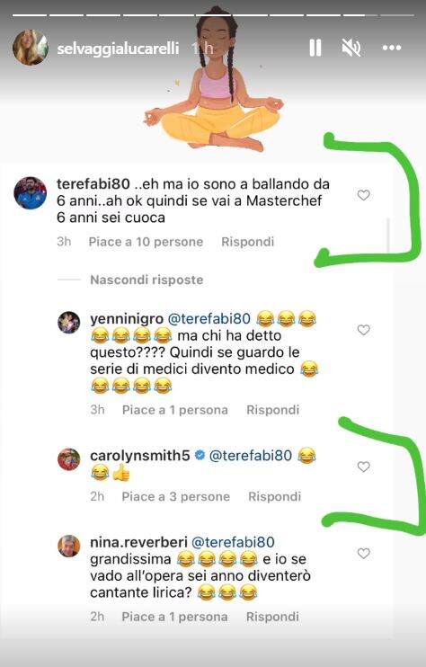 Selvaggia-Lucarelli-storia-Instagram-commento-Carolyn-Smith