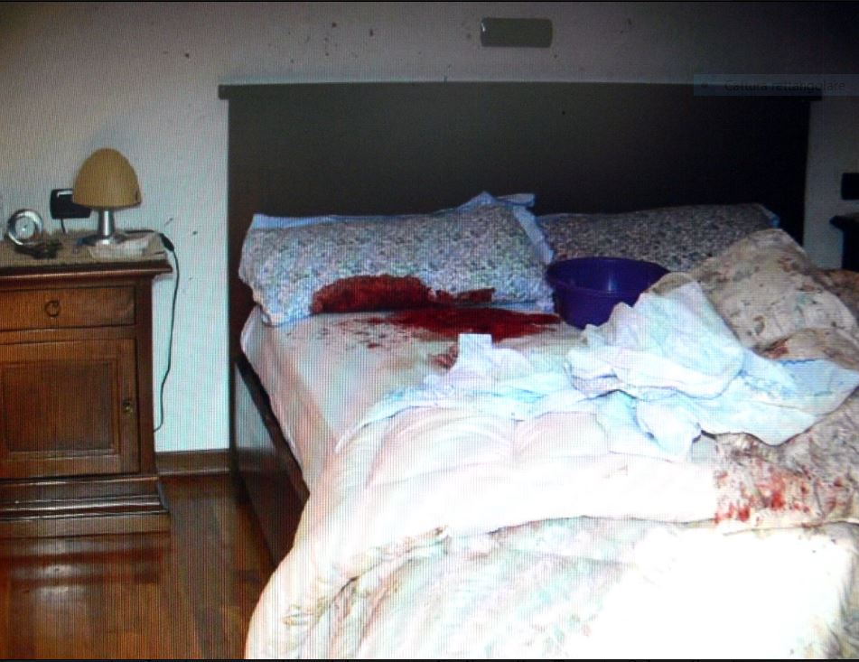 Omicidio Cogne: un'immagina del letto in cui è stato ucciso il piccolo Lorenzo