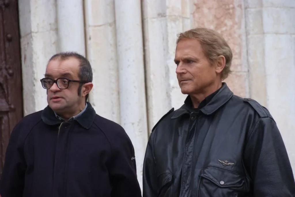 Don Matteo 9 Francesco Scali con Terence Hill Foto Televisionando