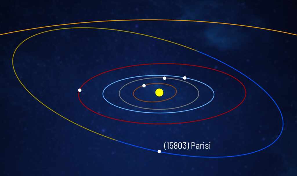 L'asteroide 15803 Parisi, rinominato in suo onore Foto Media Inaf