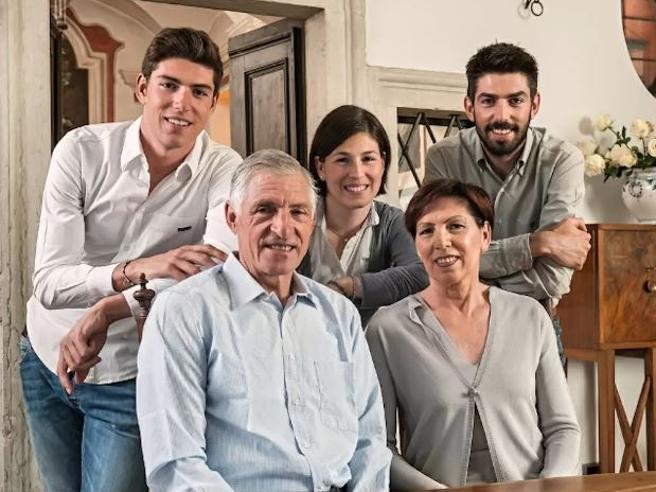Ignazio Moser con la sua famiglia
