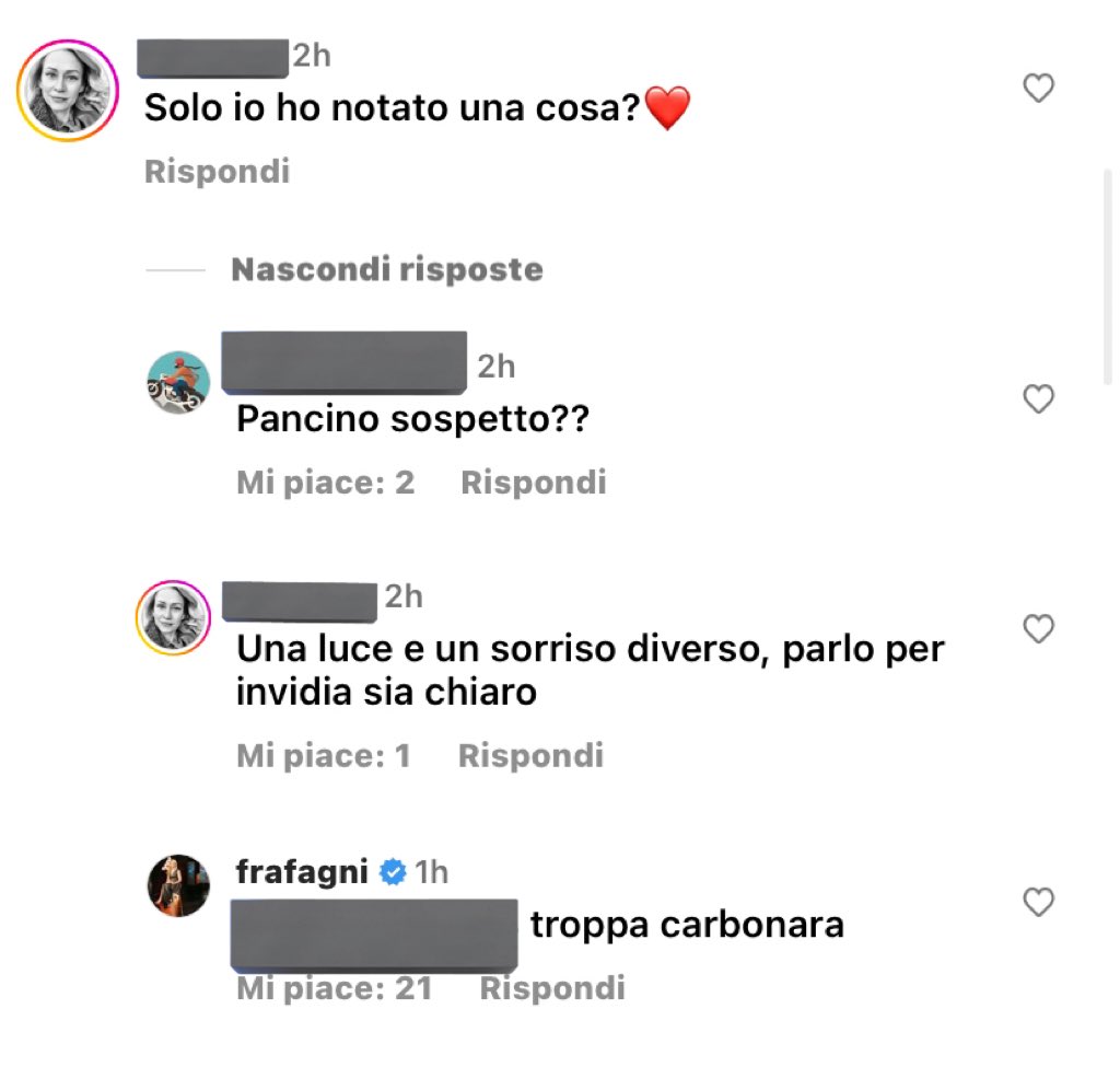 Francesca Fagnani incinta? Fonte Instagram