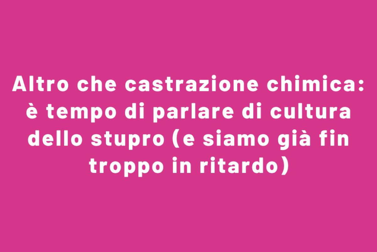 Stupro Palermo cultura dello stupro